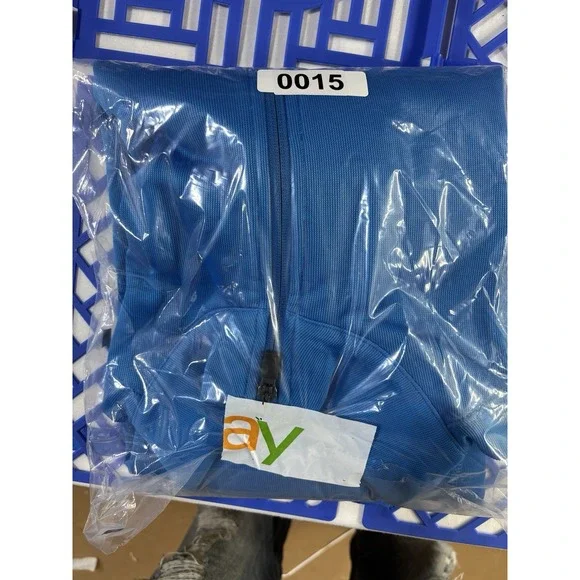 Callaway Sweatshirt Mens Large Blue 1/4 Zip Performance Pullover Golf Sweater - Picture 6 of 6